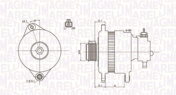 MAGNETI MARELLI Generaator 063731900010